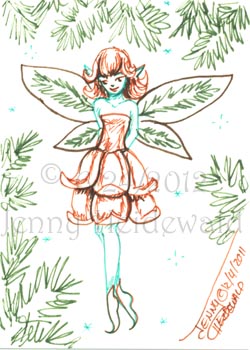 Pinecone Fairy by Jenny Heidewald